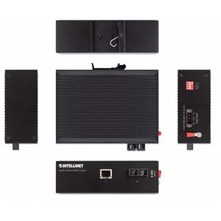 Intellinet Industrie Gigabit Medienkonverter SC 20km IP40