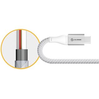 Alogic Adapter Ultra USB 3.1 USB-C to USB-A 15cm silber