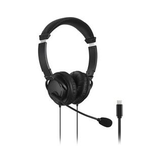 Kensington Headset Hi-Fi mit Mikrofon, USB-C, schwarz