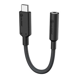 Alogic Adapter USB-C to 3.5mm Audio 10cm schwarz