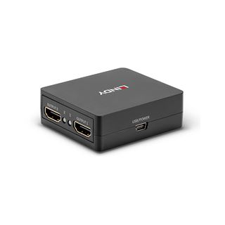 Lindy 2 Port HDMI 18G Splitter, Compact