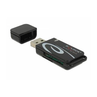 Delock Mini USB 2.0 Card Reader mit SD und Micro SD Slot