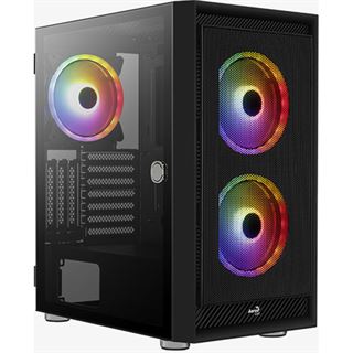AeroCool Graphite ARGB mit Sichtfenster Midi Tower ohne Netzteil