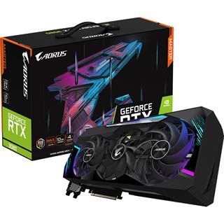 10GB Gigabyte GeForce RTX 3080 AORUS MASTER Rev. 2.0 LHR GDDR6X