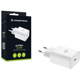 Conceptronic Ladegerät 1Port 20W, USB-C PD 1.3A weiß