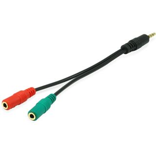 Equip Audio Splitter Klinke Stecker auf 3.5mm Klinke Buchse Stereo