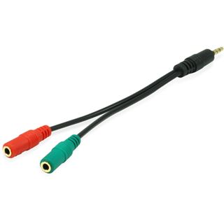 Equip Audiokabel 3.5mm 1x/2x St/Bu Y-Kabel