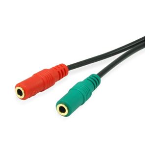 Equip Audio Splitter Klinke Stecker auf 3.5mm Klinke Buchse Stereo