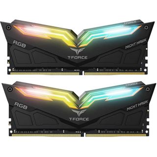 32GB TeamGroup T-Force Night Hawk RGB schwarz DDR4-3000 DIMM CL16