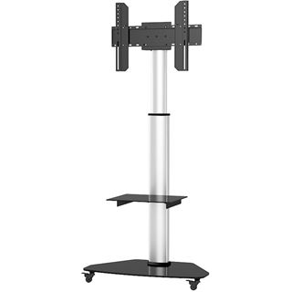 Techly TV Trolley silber fuer 37-70 LED LCD Fernseher max. VESA