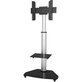 Techly TV Trolley silber fuer 37-70 LED LCD Fernseher max. VESA