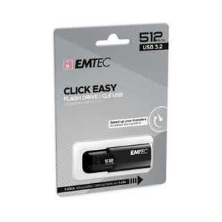 512GB Emtec USB-Stick B110 USB 3.2 Click Easy Black
