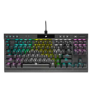 Corsair K70 RGB TKL CHERRY MX Speed RGB Silber USB Deutsch schwarz