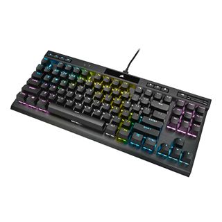 Corsair K70 RGB TKL CHERRY MX Speed RGB Silber USB Deutsch schwarz