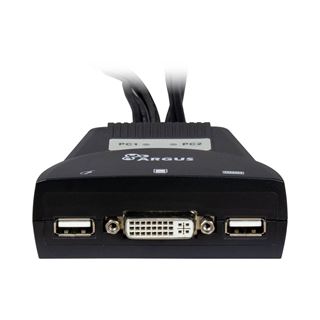 Inter-Tech IPC KVM Kabel-Switch LS-21DA DVI