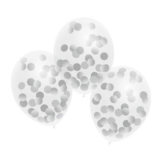 Susy Card Konfetti Ballons 3 Stück silber