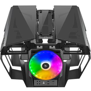 Azza Overdrive mit Sichtfenster Midi Tower ohne Netzteil schwarz