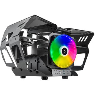 Azza Overdrive mit Sichtfenster Midi Tower ohne Netzteil schwarz