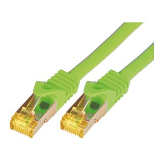 1.00m Mcab Cat. 7 Rohkabel Patchkabel S/FTP RJ45 Stecker auf RJ45