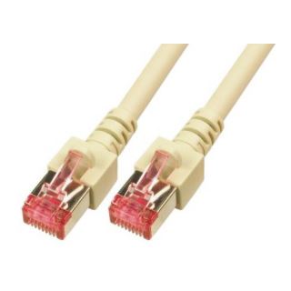 3.00m mcab Cat. 6 Patchkabel S/FTP RJ45 Stecker auf RJ45 Stecker Grau