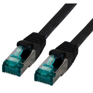 (€4,90*/1m) 1.00m Mcab Cat. 6a Patchkabel S/FTP RJ45 Stecker auf