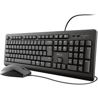 Trust TKM-250 USB Tastatur und Mauskombo Set Qwertz