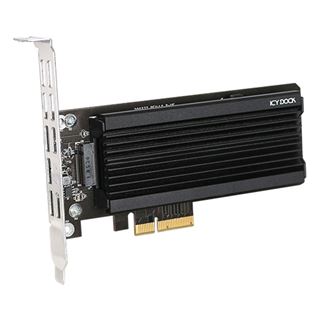 IcyDock M.2 NVMe SSD to PCIe Adapter Card with heats
