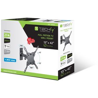 Techly Wandhalterung fuer LCD TV 13 - 42Zoll mit 2 Gelenken Neigbar