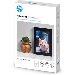 HP Advanched Fotopapier 10x15 cm (100 Blatt)