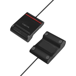 LogiLink Smart-ID Kartenleser USB2.0 schwarz
