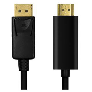 2.00m mcab HDMI Anschlusskabel Displayport Stecker auf HDMI-Stecker