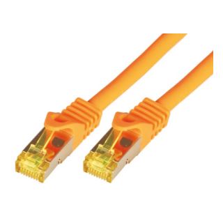 0.50m mcab Cat. 7 Rohkabel Patchkabel S/FTP RJ45 Stecker auf RJ45