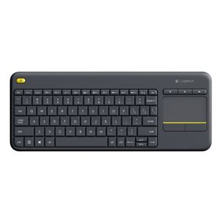 Logitech K400 Plus 2.4 GHz und USB Ungarisch schwarz (kabellos)