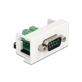 Delock Easy 45 Modul D-Sub 9 Pin Stecker zu 10 Pin Terminalblock 22,5