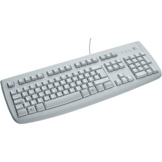 Logitech 250 Deluxe Tastatur Beige Deutsch PS/2 OEM