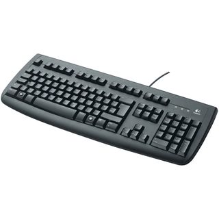 Logitech 250 Deluxe Tastatur Schwarz Deutsch USB OEM