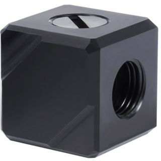 Alphacool Eiszapfen Anschlussterminal 5-Fach G1/4 IG - Black Acetal