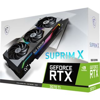 8GB MSI GeForce RTX 3070 Ti Suprim X Aktiv PCIe 4.0 x16 (Retail)