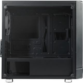 Azza Noir 130 Gaming MicroATX, 2xRGB-Lüfter retai, schwarz, mit