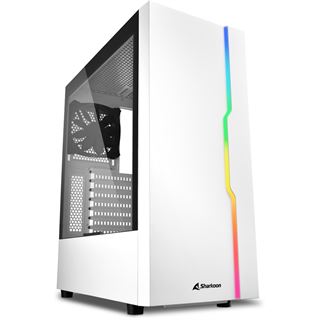 Sharkoon RGB Slider Midi Tower ohne Netzteil weiss