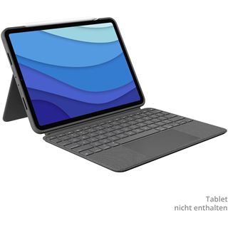 Logitech Combo Touch iPad Pro 12.9" 5th Gen grau deutsch