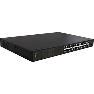 LevelOne Switch 28x GE GEP-2821 390W 224PoE