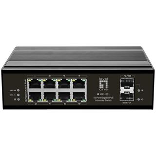 LevelOne Switch 10Port Gigabit PoE DIN-Rail,-40&deg;C to 75&deg;C