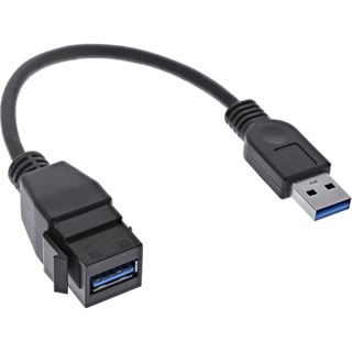 (&euro;34,50*/1m) 0.20m InLine USB Adapterkabel Keystone USB A