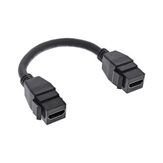 (&euro;39,50*/1m) 0.20m InLine HDMI Adapterkabel Keystone HDMI-Buchse