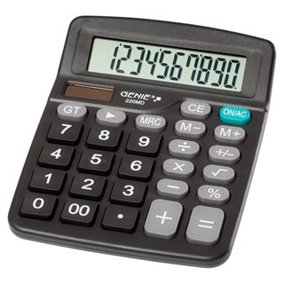 Genie Tischrechner Basic 220 MD 10-stellig
