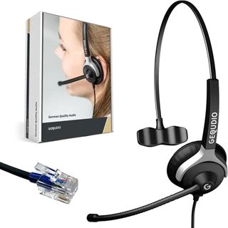 Gequdio Headset 1-Ohr f&uuml;r Cisco mit Kabel