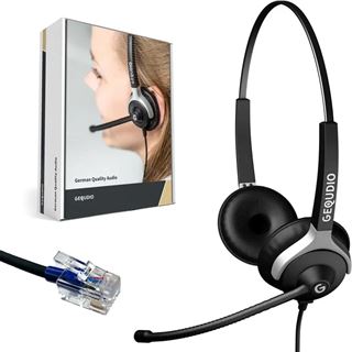 Gequdio Headset 2-Ohr f&uuml;r Cisco mit Kabel