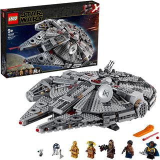 LEGO Star Wars 75257 Millenium Falcon, Raumschiff Set mit Minifiguren