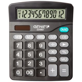 Genie Tischrechner Basic 225 BD 12-stellig